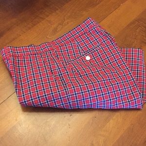 Men’s Fairway & Greene Red/Navy Plaid Golf Shorts